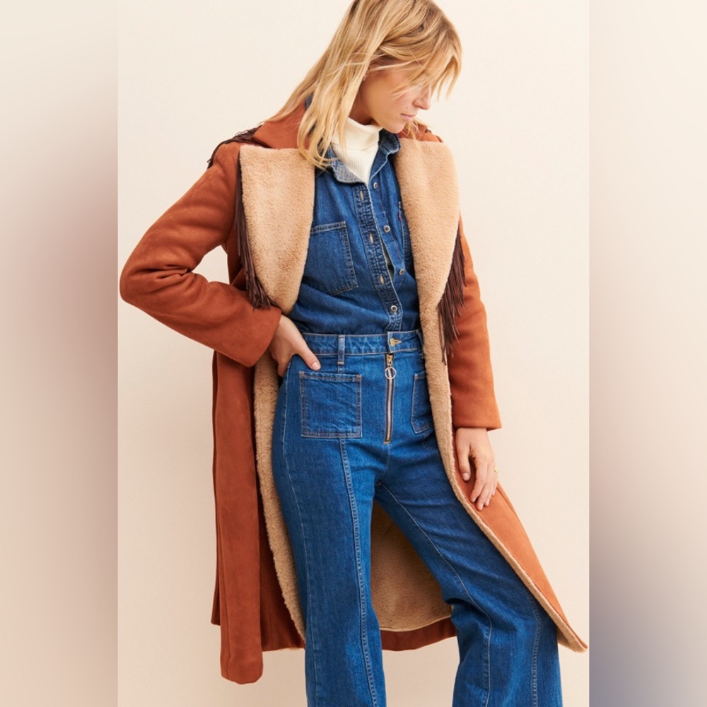 HUTCH Daisy Fringe Coat